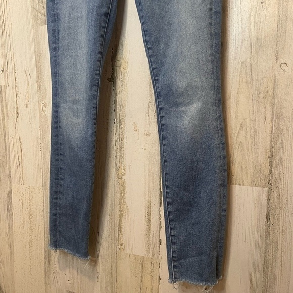 Mother High Rise The Looker Ankle Fray Jeans- Hey Sun Size 24 - Picture 7 of 7